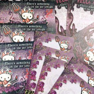RARE Vintage Japanese Import Devil Hello Kitty Set
